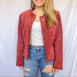 Vintage Red Leather Jacket